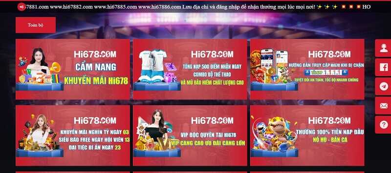 Hi678 mang đến trải nghiệm hàng đầu cho tất cả thành viên