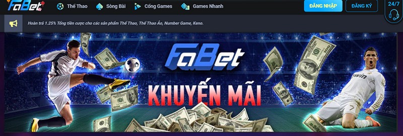 Khuyến mãi Fabet nạp lần 2 nhận 30% giá trị tổng tiền nạp
