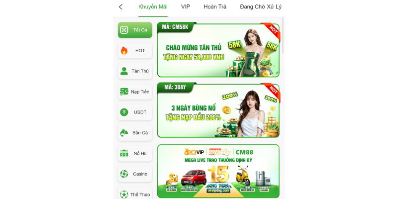 Chương trình đại lý của CM88